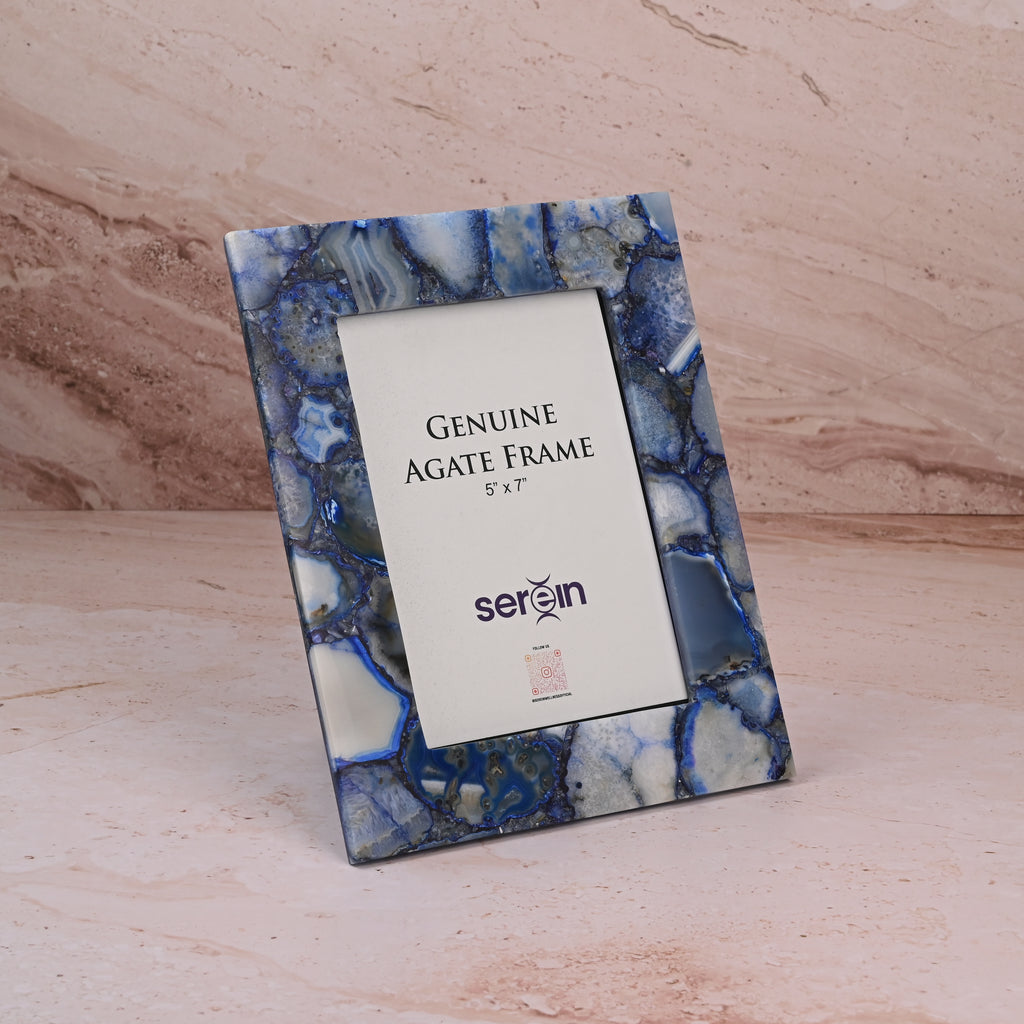 Blue Agate Photo Frame