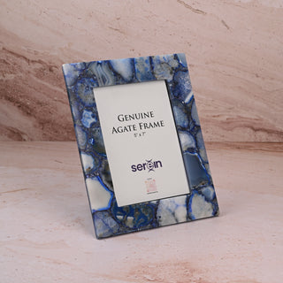 Blue Agate Photo Frame