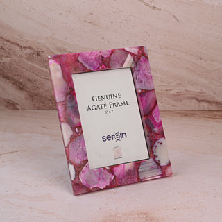 Pink Agate Photo Frame