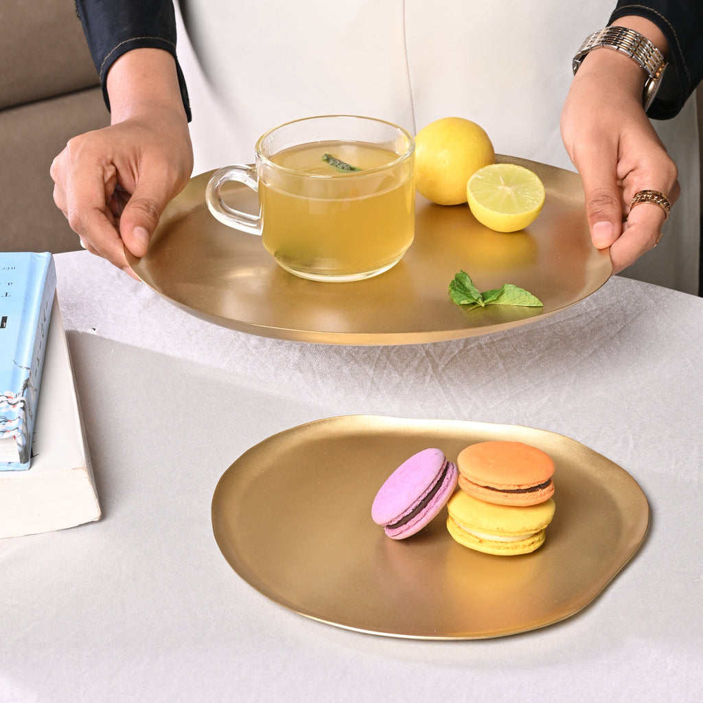 Brass Serving Platter Tray