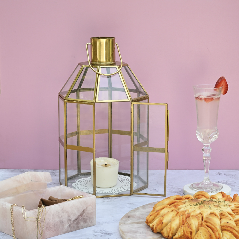Large Glass Lantern: Illuminating Elegance for Any Space