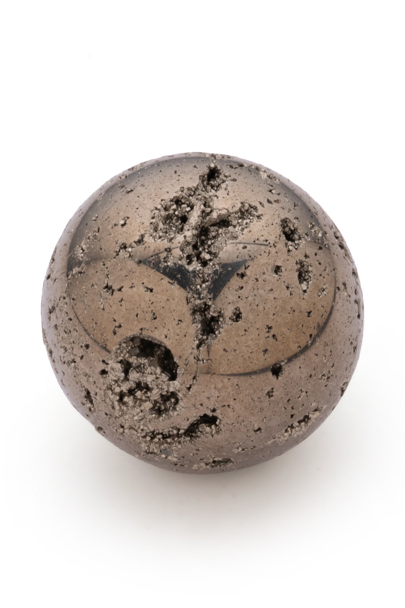 Peru Pyrite Gemstone Sphere Ball