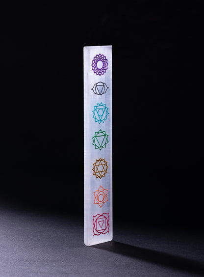 Selenite Seven Chakra Charging Plate