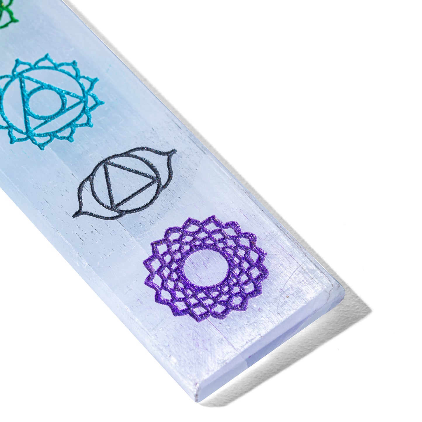 Selenite Seven Chakra Charging Plate