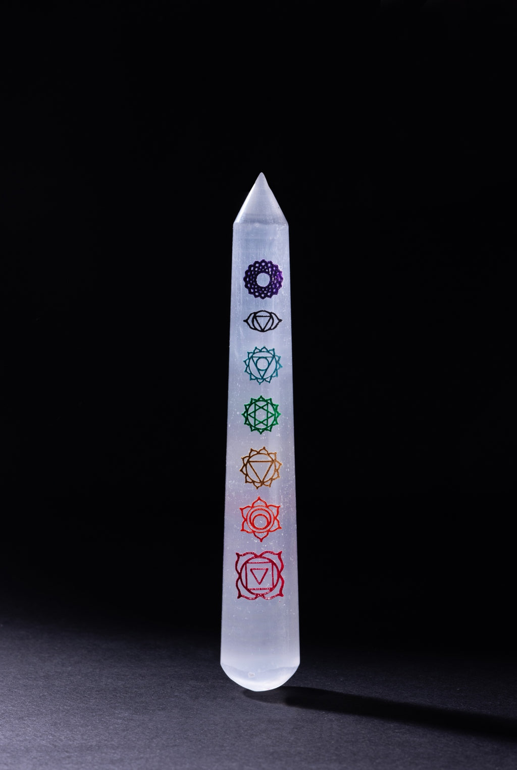 Selenite Chakra Wand Carved