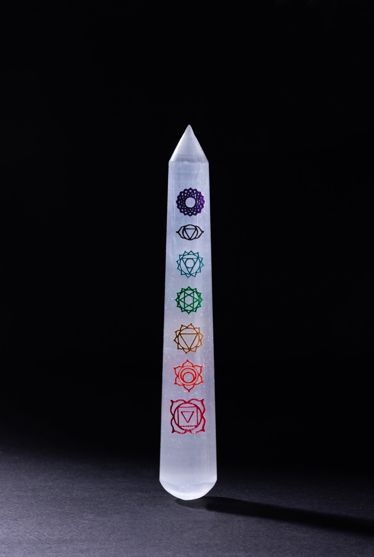 Selenite Chakra Wand Carved