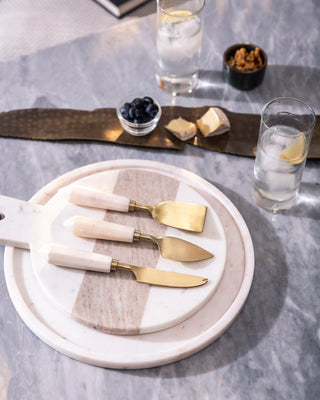 White Marble Round Platter