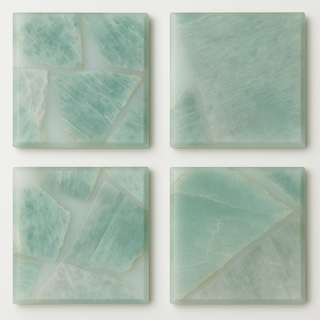 Amazonite Coaster Set