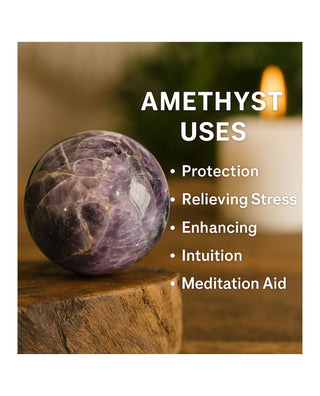 Amethyst Sphere Ball 50 mm