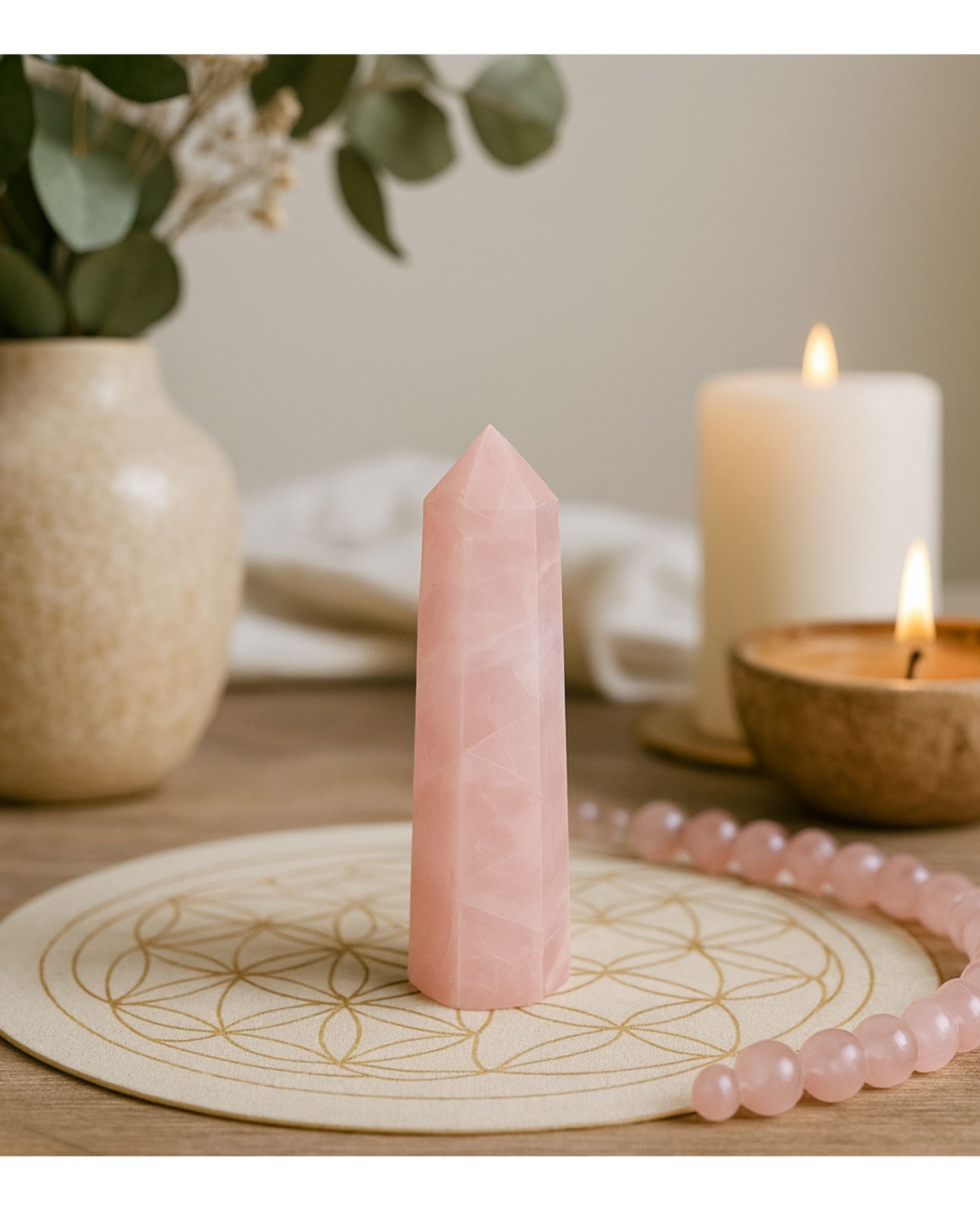 Rose Quartz Octagonal Tower