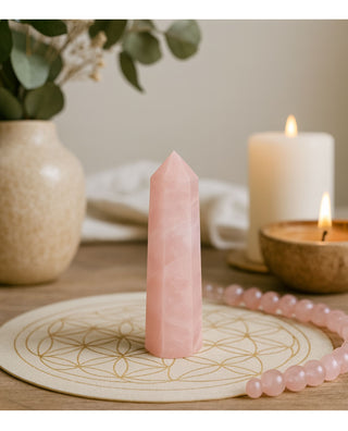 Rose Quartz Octagonal Tower