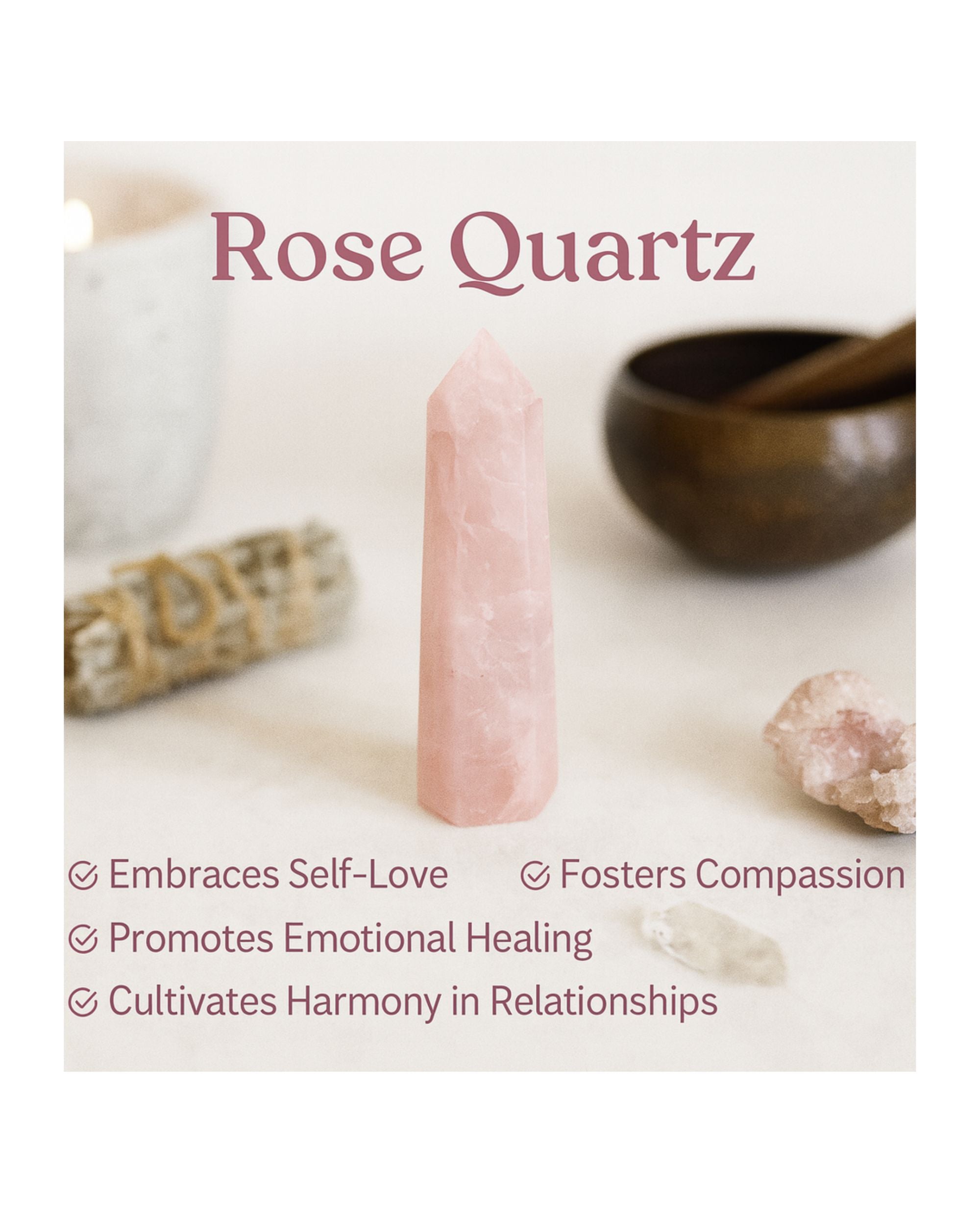 Rose Quartz Octagonal Tower