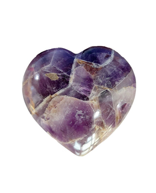 Amethyst Heart Palm Stone 2 Inch
