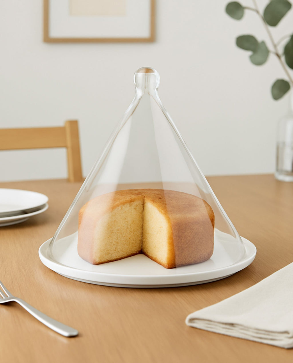 Cone Shape Glass Cloche (9 Inches)