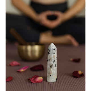 Rainbow Moonstone Octagonal Tower