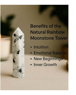 Rainbow Moonstone Octagonal Tower