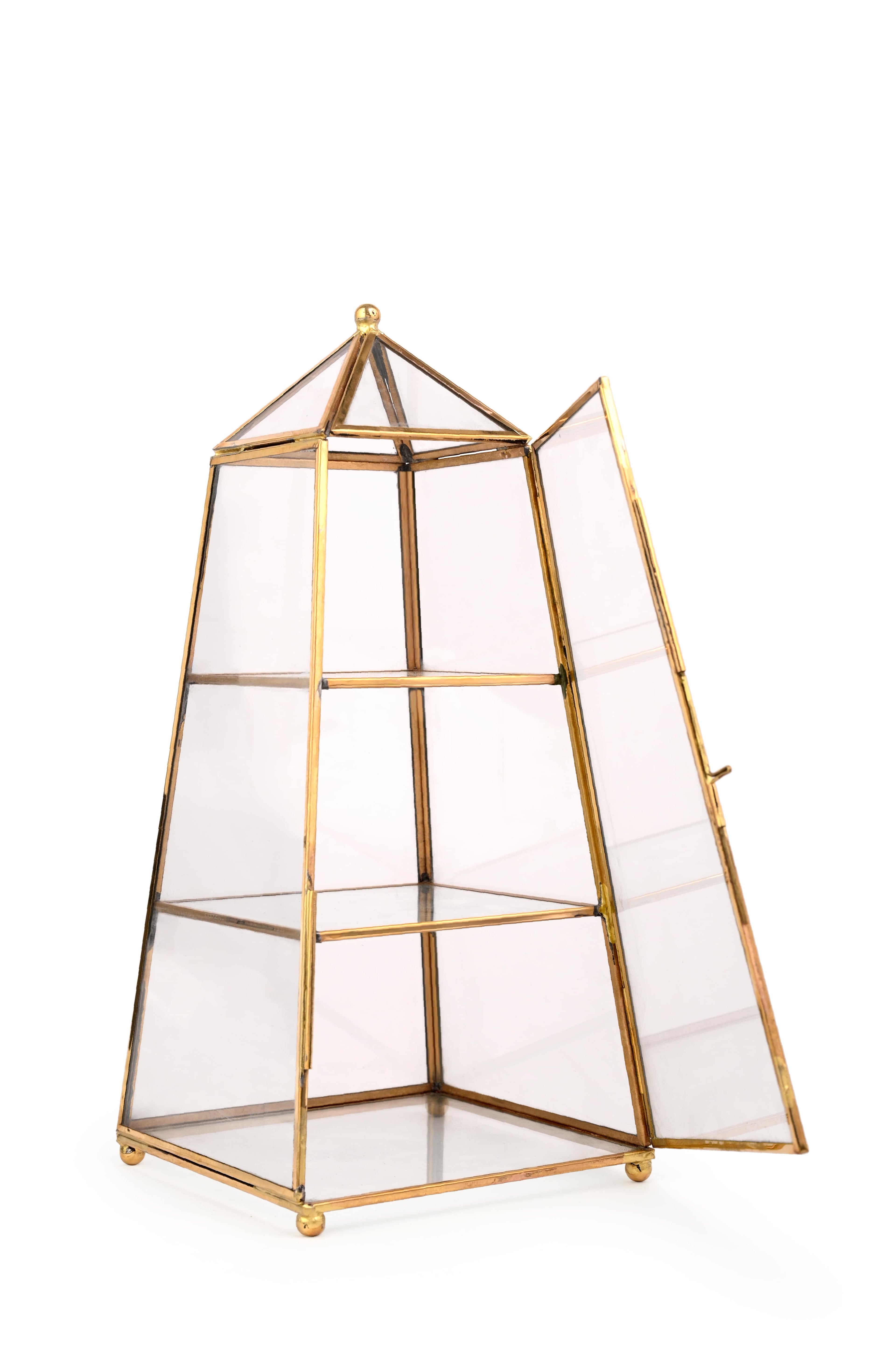 Vintage Glass Jewelry Stand Organizer
