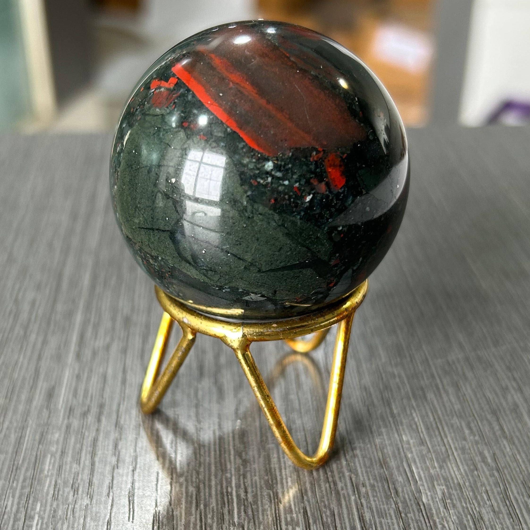 Bloodstone Sphere Ball 50 mm