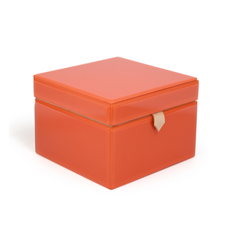 Orange Glass Jewellery Box