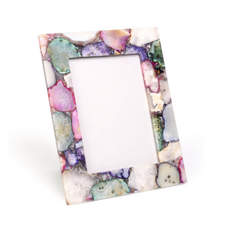 Multi Color Agate Photo Frame