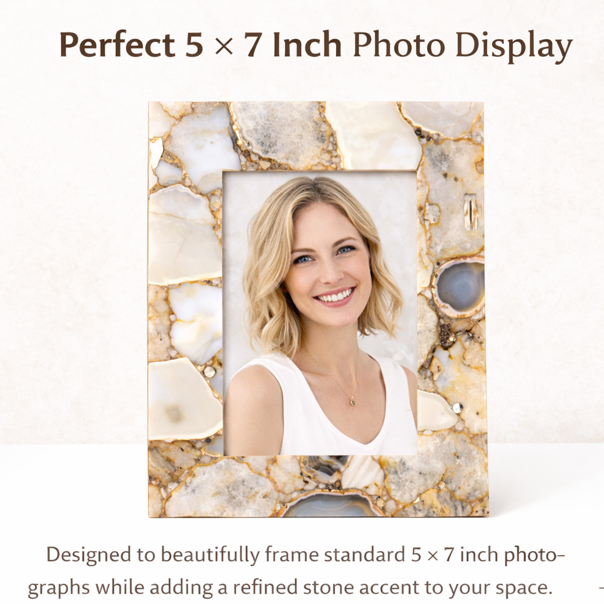 Brown Agate Photo Frame