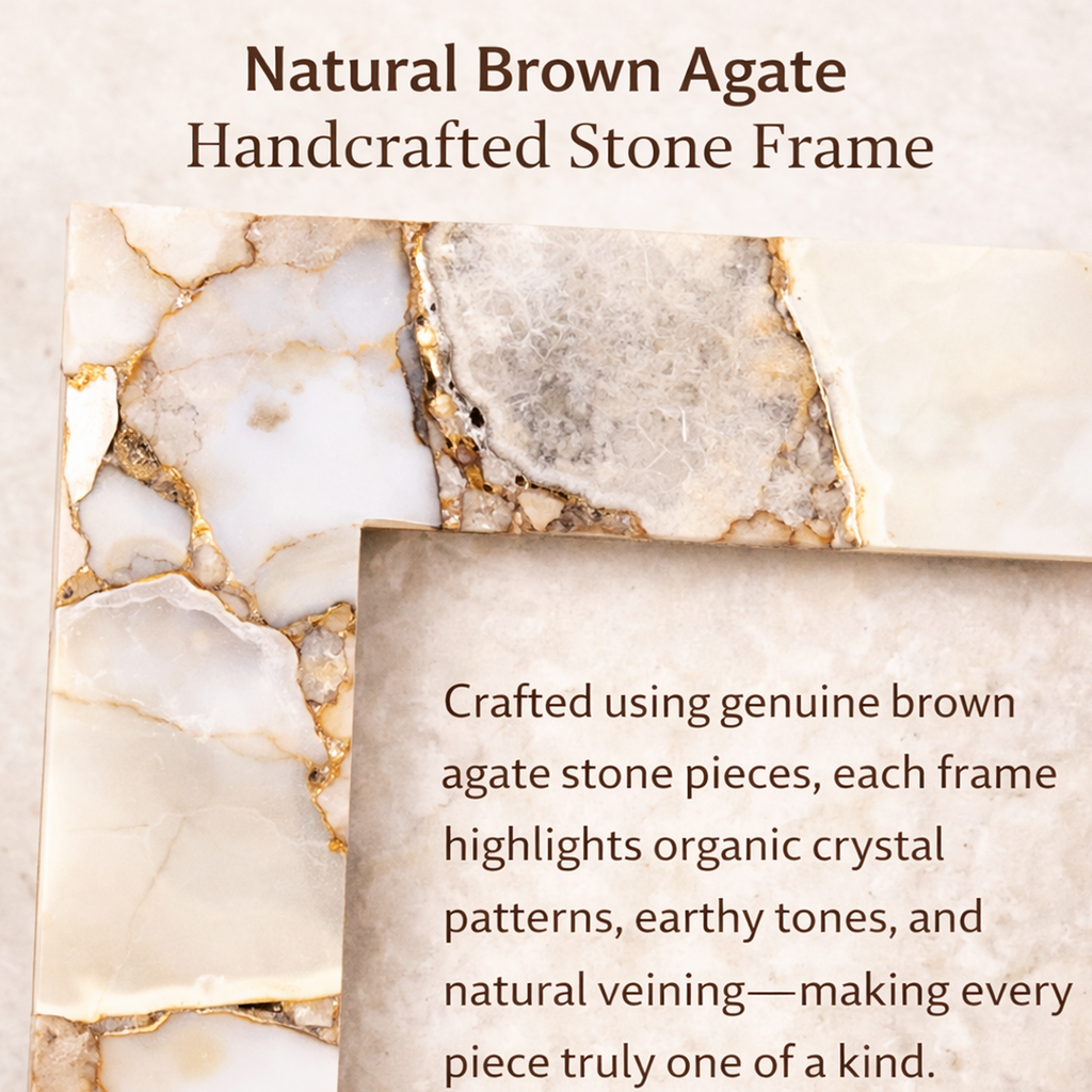 Brown Agate Photo Frame