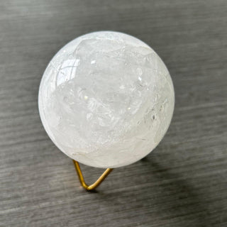 White Quartz Sphere Ball 50 mm