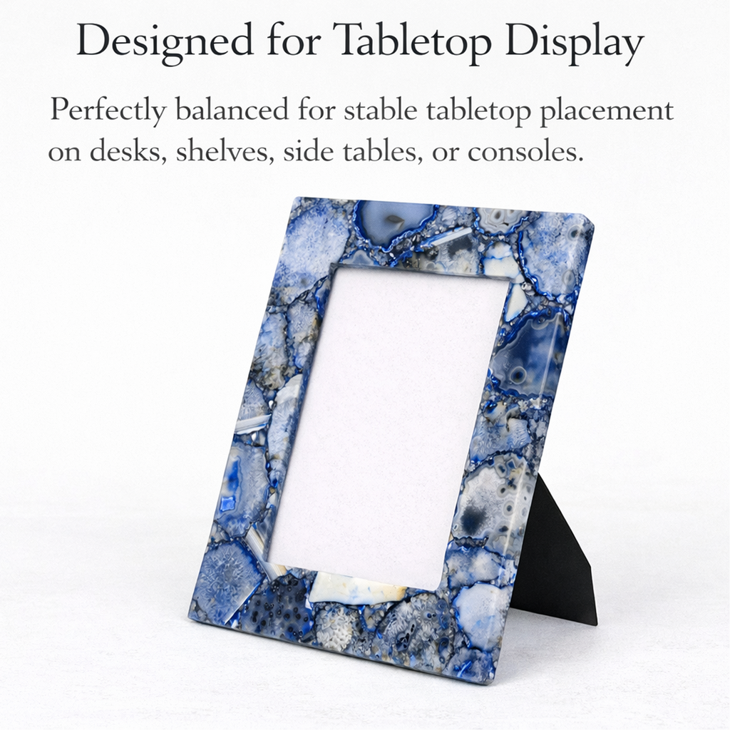 Blue Agate Photo Frame