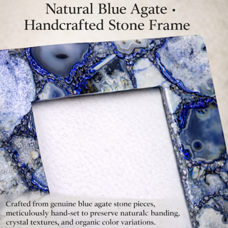 Blue Agate Photo Frame
