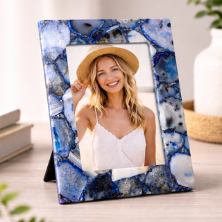Blue Agate Photo Frame
