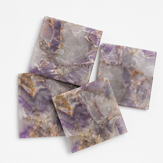 Amethyst Coaster Set