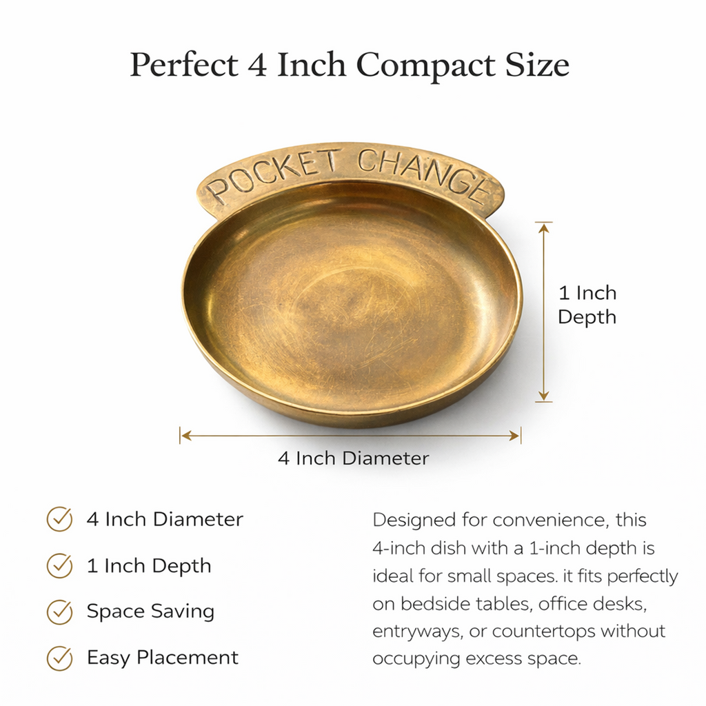 Brass Pocket Change Dish