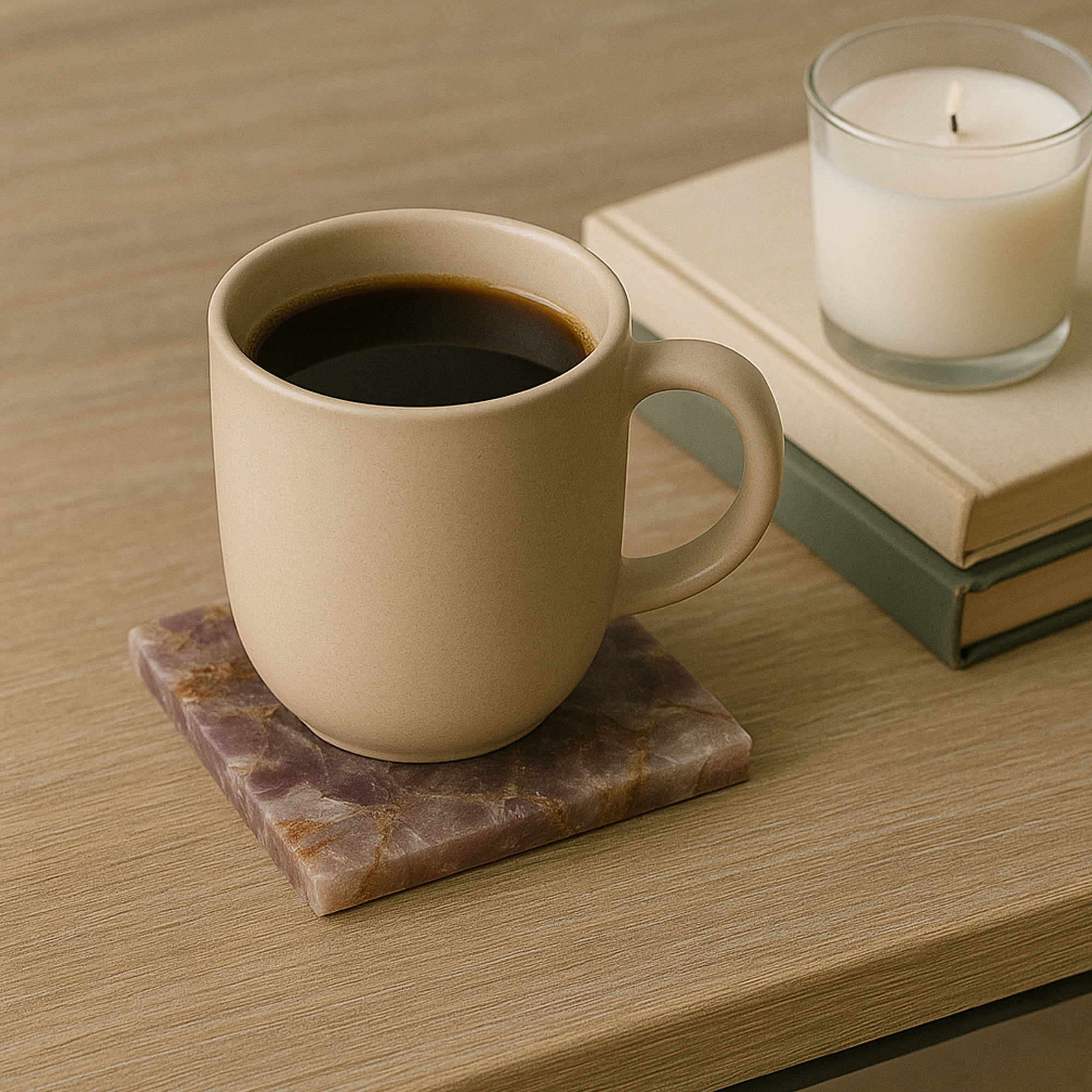 Amethyst Coaster Set