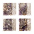 Amethyst with Rose Quartz Coaster Set