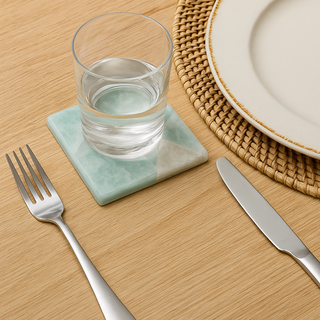 Amazonite Coaster Set