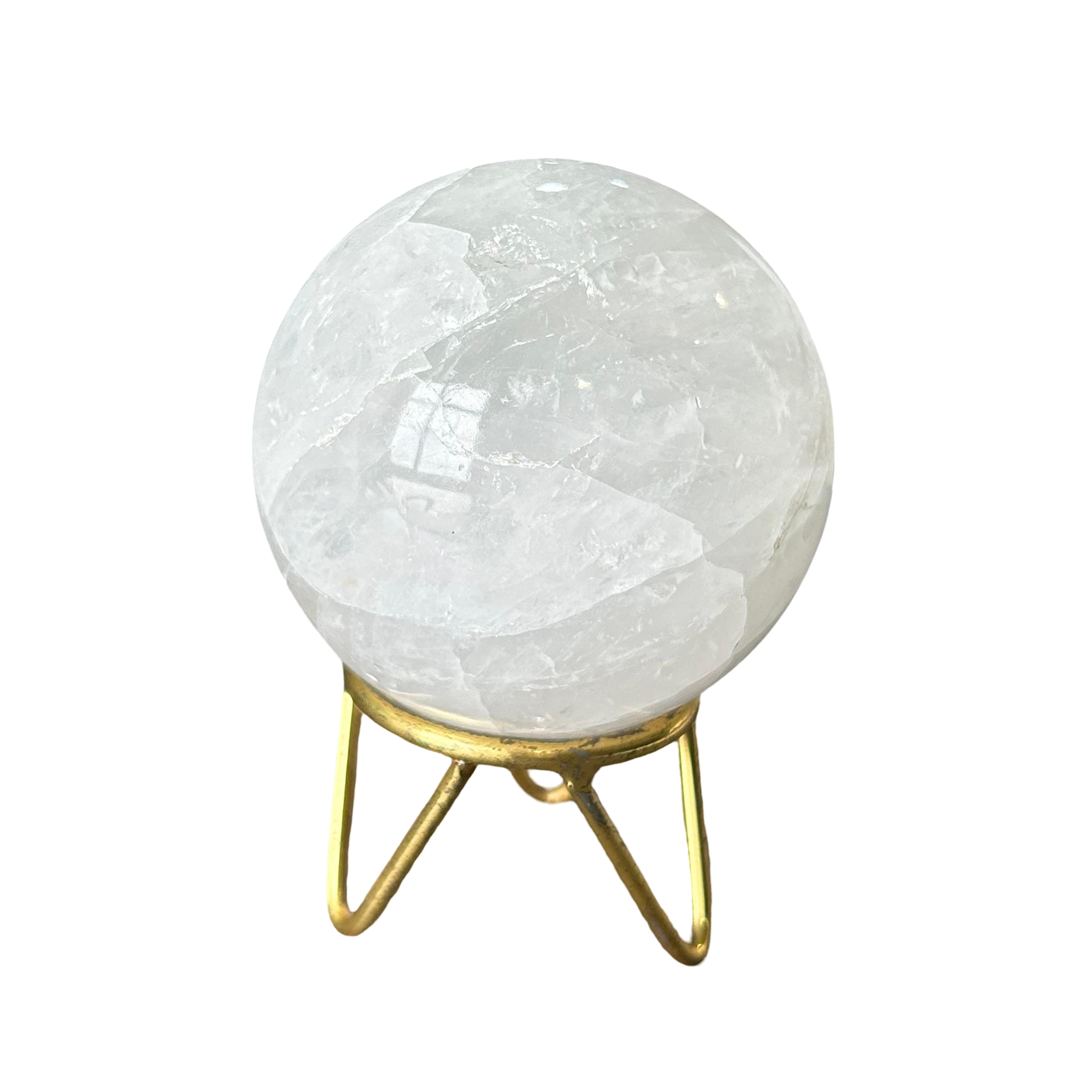 White Quartz Sphere Ball 50 mm