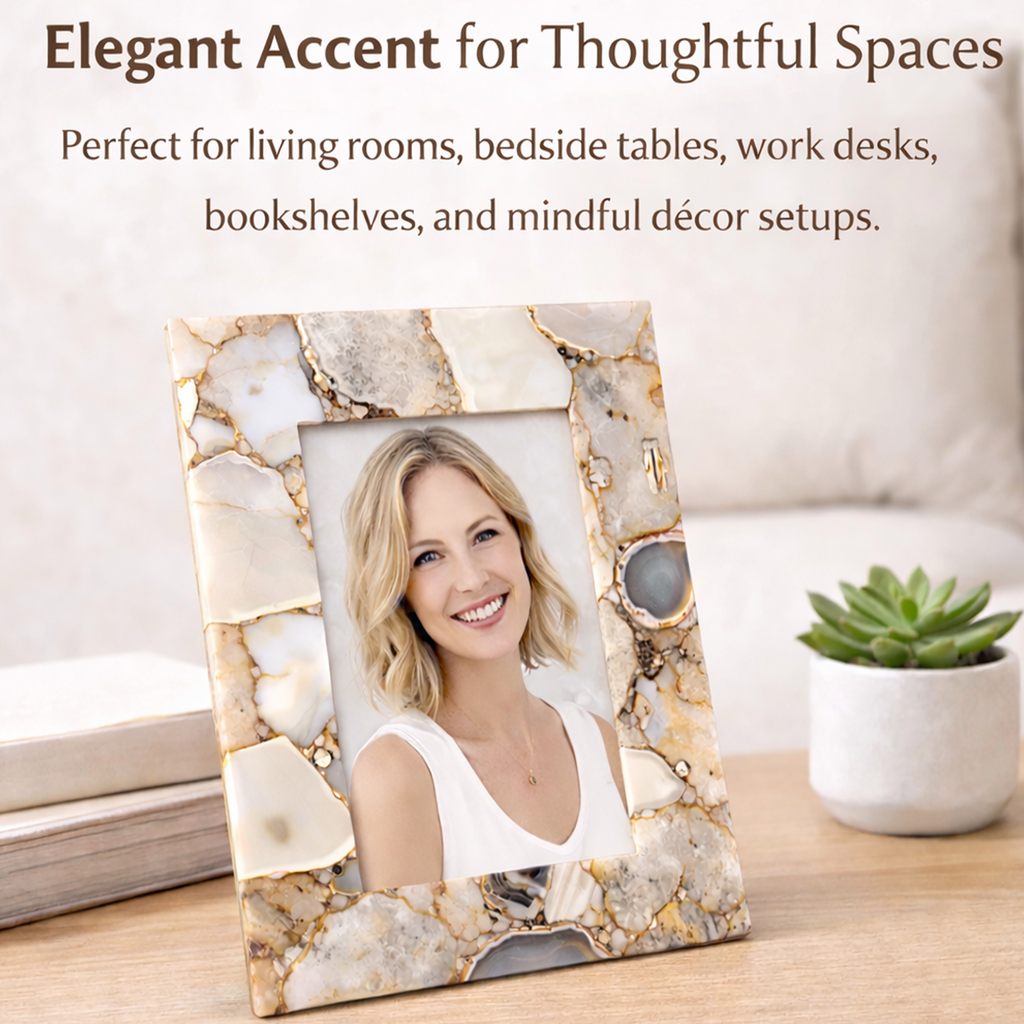 Brown Agate Photo Frame