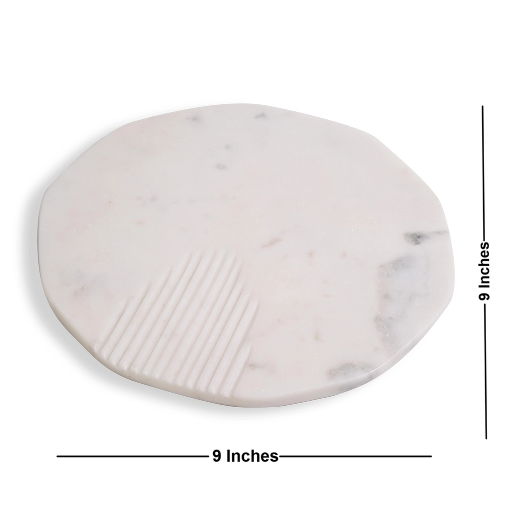 White Marble Platter Serving Board