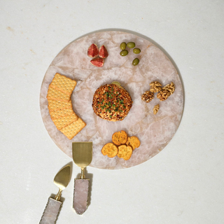 Rose Quartz Cheese Platter Board