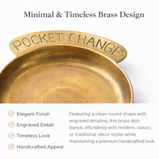 Brass Pocket Change Dish