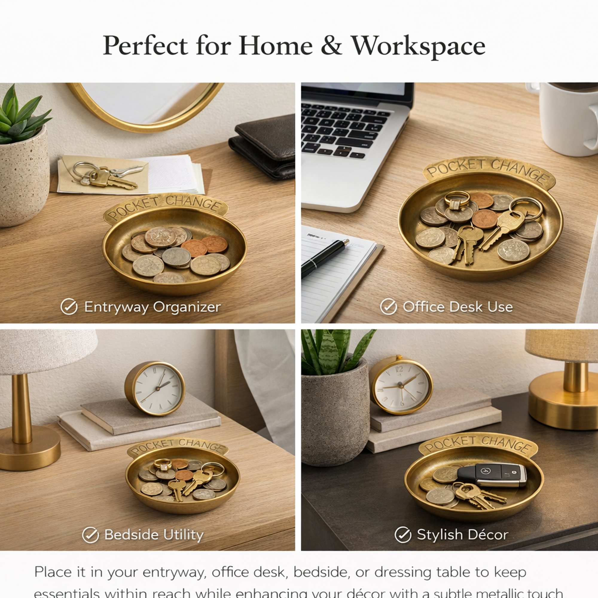 Brass Pocket Change Dish