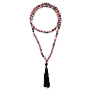 Rhodonite 108 Beads Japa Mala