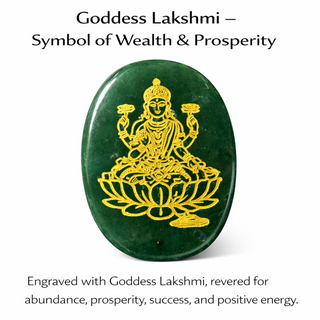 Green Jade Laxmi Zibu Coin for Prosperity