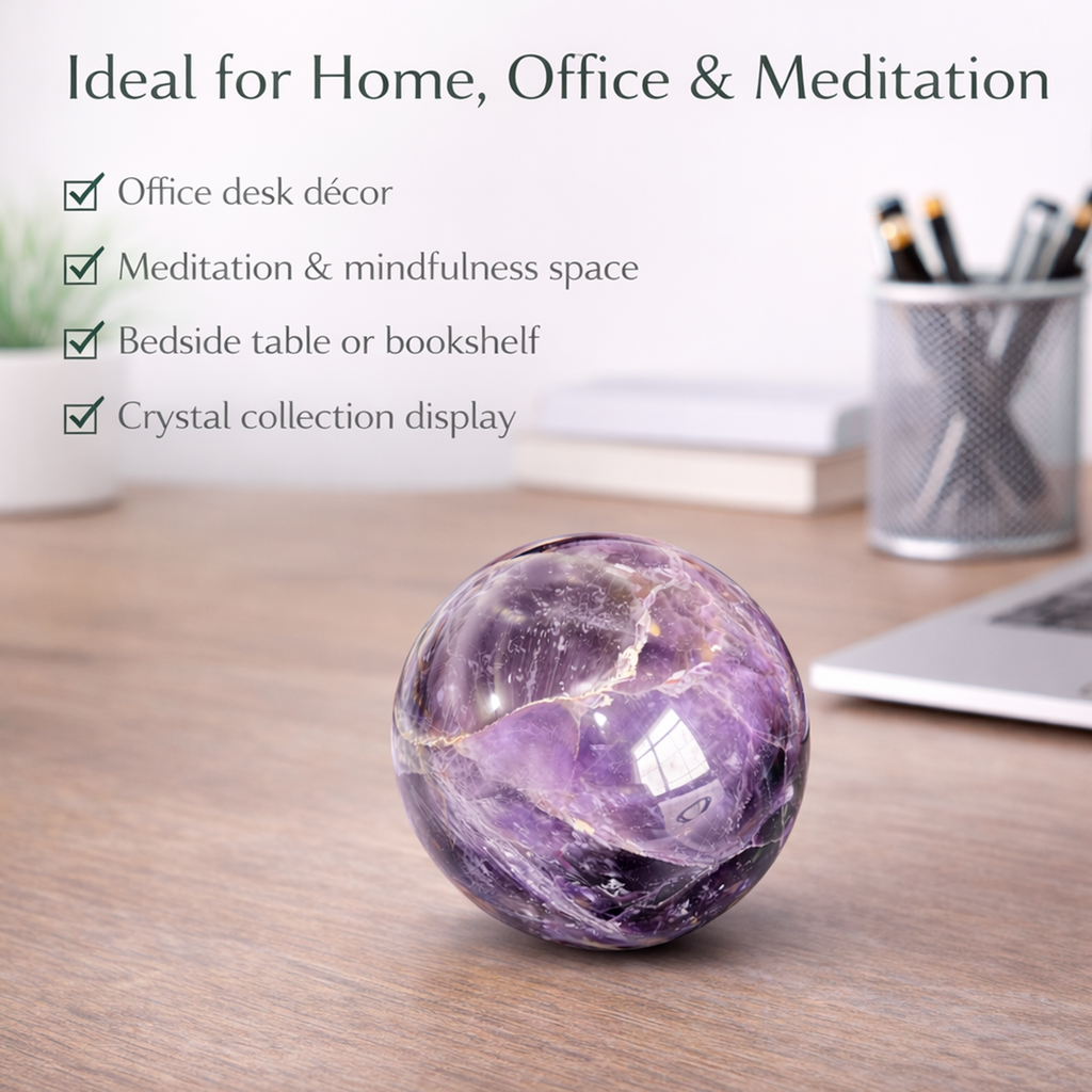 Amethyst Sphere Ball 50 mm