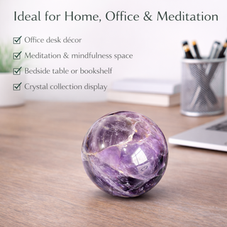 Amethyst Sphere Ball 50 mm