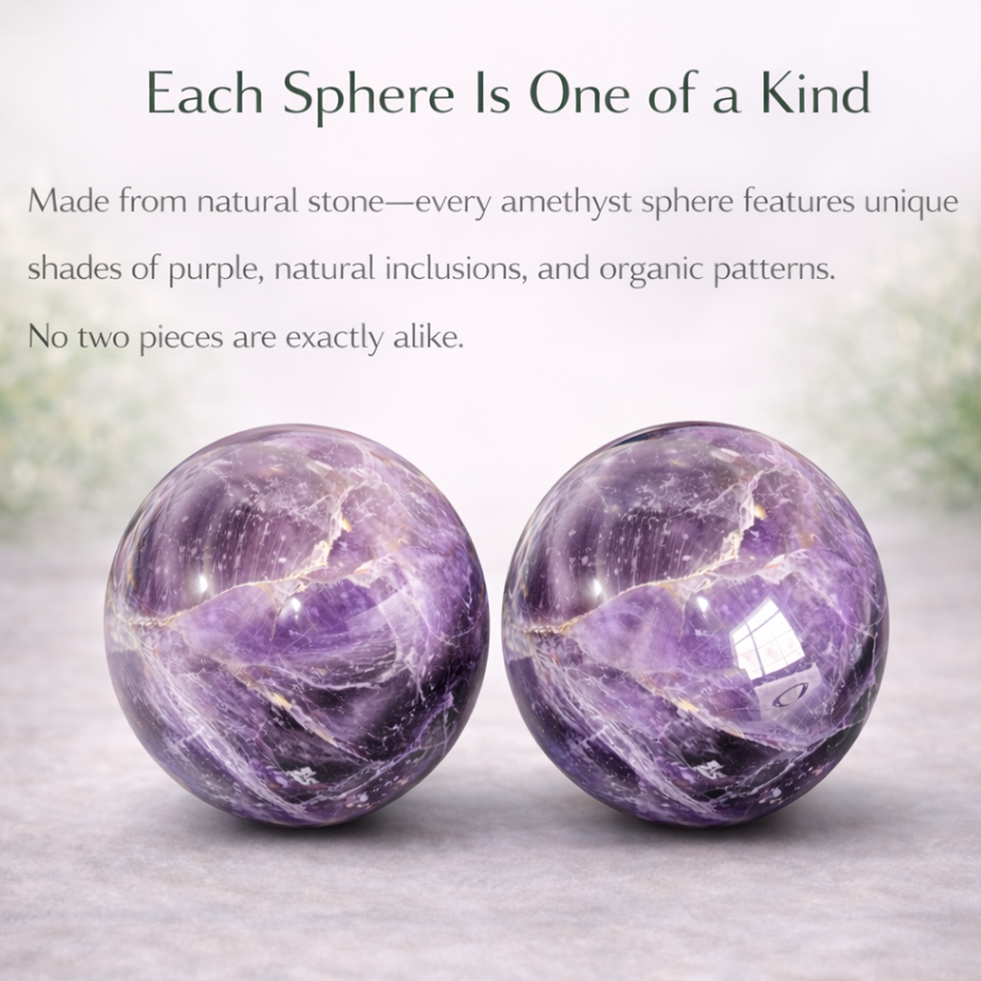 Amethyst Sphere Ball 50 mm