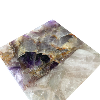 Amethyst & Rose Quartz Coaster Set