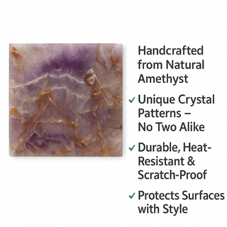 Amethyst Coaster Set