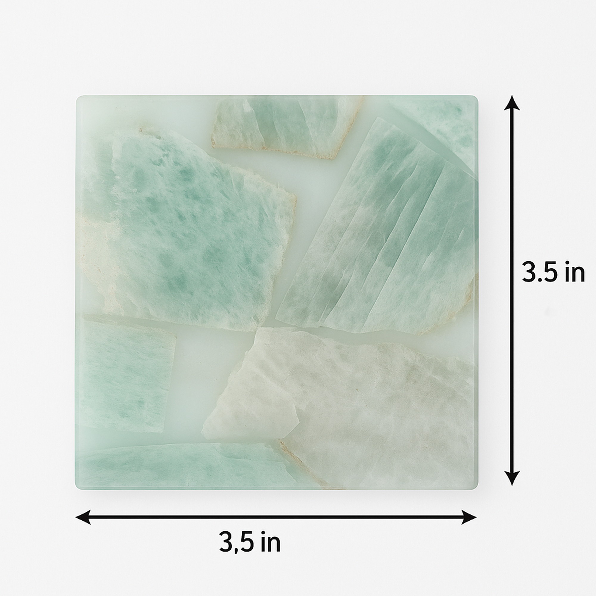 Amazonite Coaster Set