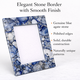 Blue Agate Photo Frame